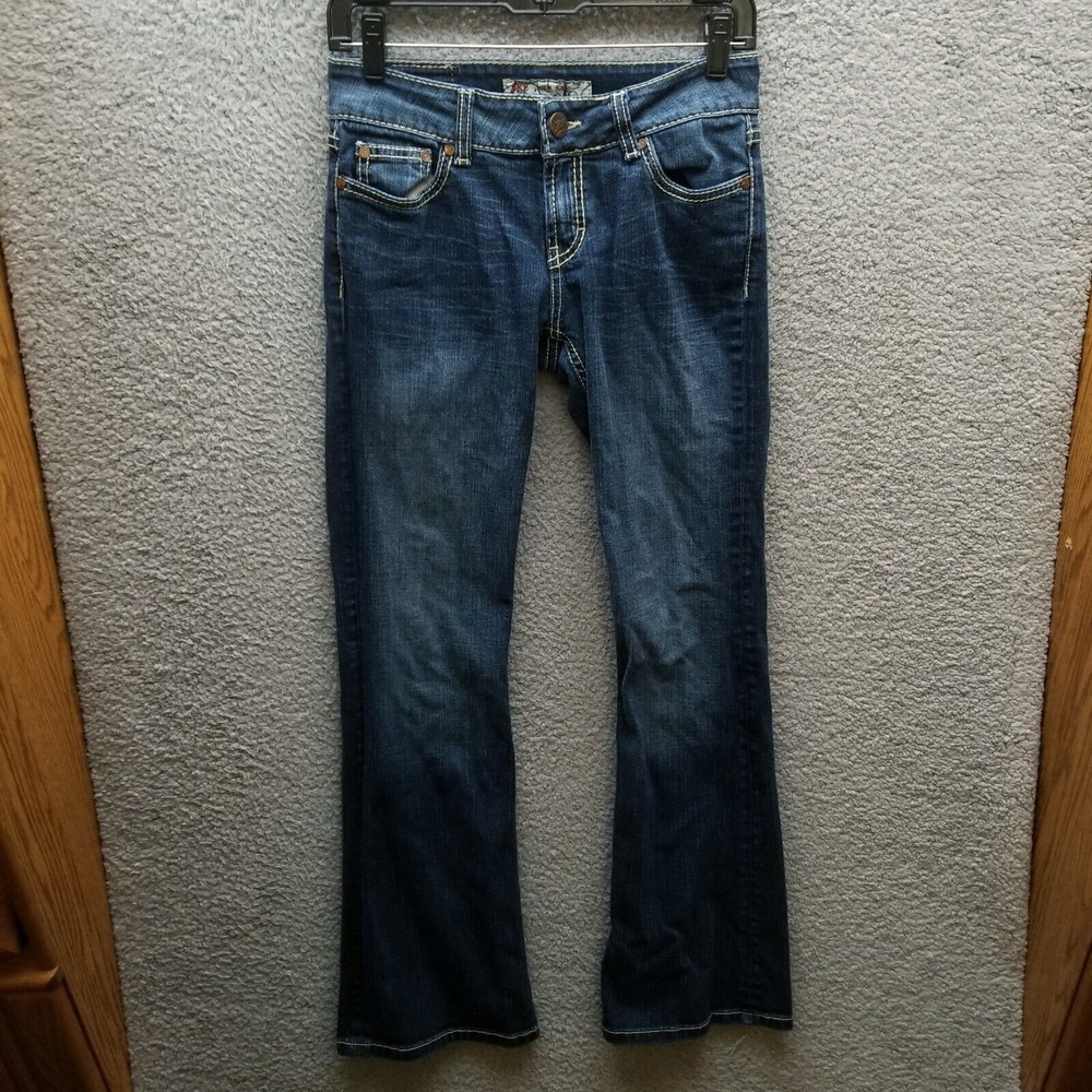Buckle Women's Flare Jeans in Dark Blue Wash